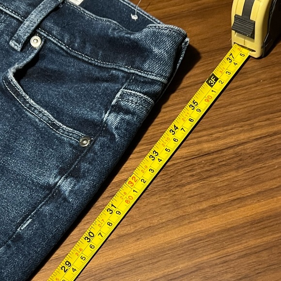 Loft Denim- Slim Pockets, high waist, flare crop- size 00 - Picture 7 of 9